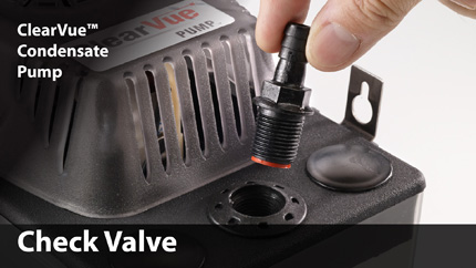 Removable duckbill check valve resists corrosion and wear and is self cleaning.