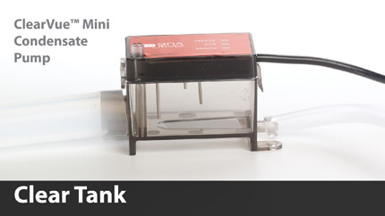 The clear tank feature of ClearVue™ Mini allows the user to see the activities inside making troubleshooting more accurate and much faster.