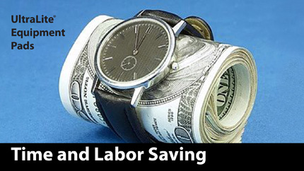 Time is money, and hence any time savings on site translates into money saved. The UltraLite® lightweight concrete pad literally installs in seconds while providing a solid foundation for the condensing unit.