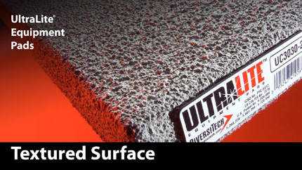 Prevents equipment sliding