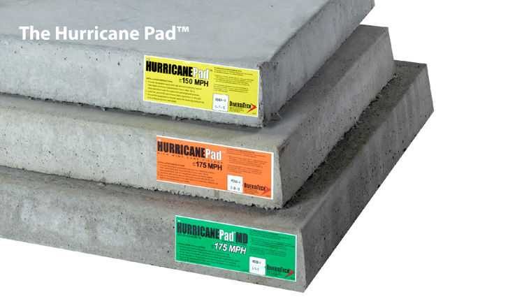 The Hurricane Pad™ Concrete Equipment Pad