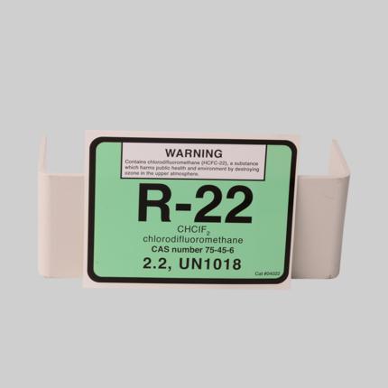 R22 chlorodifluoromethane Refrigerant Label # 04022 10 R-22 Pack of 