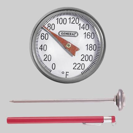 Analog Pocket Thermometer With Magnifying Lens Diversitech